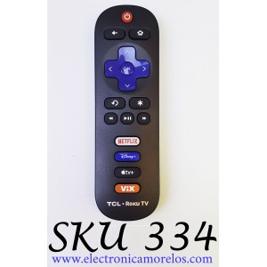 CONTROL REMOTO TCL PARA SMART TV ROKU ((NUEVO Y ORIGINAL)) / JH-14170 / EN-2 / NETFLIX / DISNEY / APPLE TV / VIX